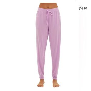 Gap GapBody Women’s Drawstring-Waist Jogger Pajama Pants XL lilac super soft